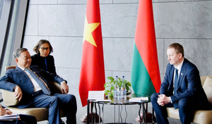 Tổng Bí thư Tô Lâm hội kiến Thủ tướng Belarus Aleksandr Turchin