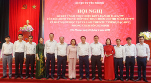 Huyện Yên Phong sơ kết 5 năm thực hiện Kết luận số 01-KL/TW