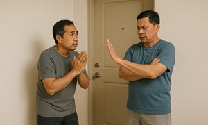 Hàng xóm bên trái cấm sửa nhà ban ngày, hàng xóm bên phải cấm làm ban đêm