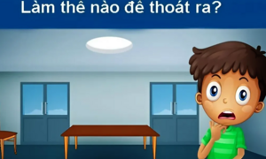 Tìm cách để bạn nam thoát ra khỏi căn phòng an toàn?