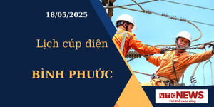 Lịch cúp điện hôm nay ngày 18/05/2025 tại Bình Phước