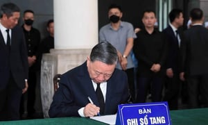 Lãnh đạo Đảng, Nhà nước ghi sổ tang tiễn biệt ông Trần Đức Lương