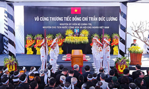 Lễ an táng nguyên Chủ tịch nước Trần Đức Lương tại Quảng Ngãi