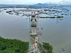 Diện mạo cầu có nhịp chính dài nhất Đông Nam Á sau gần 2 năm thi công