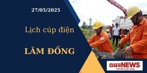 Lịch cúp điện hôm nay ngày 27/05/2025 tại Lâm Đồng