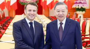 Tổng Bí thư Tô Lâm tiếp Tổng thống Pháp Emmanuel Macron