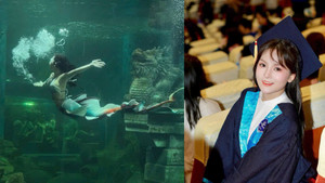Nữ thạc sỹ xinh đẹp kể chuyện vui buồn nghề làm nàng tiên cá trong thủy cung