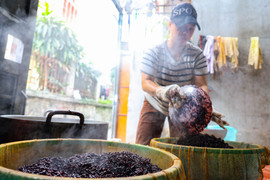 Tết Đoan ngọ cận kề, làng rượu nếp tất bật xuyên đêm