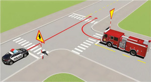 Xe nào được quyền đi trước trong trường hợp này?