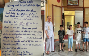 Bảng nội quy của ông nội Thái Bình dành cho 'khối nghỉ hè' gây sốt mạng