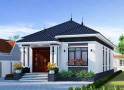 Những mẫu thiết kế nhà 1 tầng mái Nhật phổ biến nhất 2025