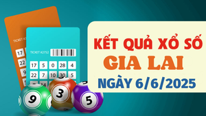 Kết quả xổ số Gia Lai hôm nay 6/6/2025 - XSGL 6/6