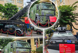 Cận cảnh dàn vũ khí tối tân của Bộ Công an được trưng bày ở TP.HCM
