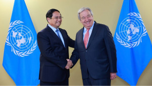 Thủ tướng Phạm Minh Chính gặp Tổng Thư ký Liên Hợp Quốc