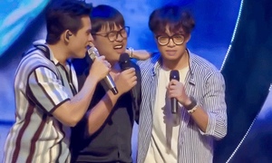 Con trai NSND Xuân Bắc 'gây bão' khi hát live đầy ngẫu hứng