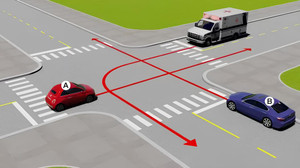Các xe đi theo thứ tự nào?