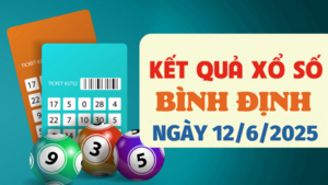 Kết quả xổ số Bình Định hôm nay 12/6/2025 - XSBDI 12/6