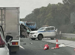 Tai nạn liên hoàn trên cao tốc Hà Nội - Hải Phòng, 2 người chết