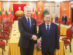 Tổng Bí thư Tô Lâm hội kiến Tổng thống Cộng hòa Litva Gitanas Nauseda