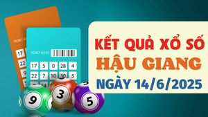 Kết quả xổ số Hậu Giang hôm nay 14/6/2025 - XSHG 14/6