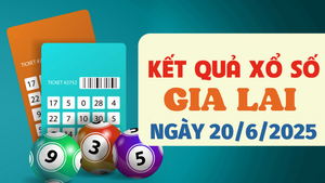 Kết quả xổ số Gia Lai hôm nay 20/6/2025 - XSGL 20/6