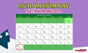 Lịch âm 30/6 - Âm lịch hôm nay 30/6 chính xác nhất - lịch vạn niên 30/6/2025