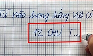 Từ nào trong Tiếng Việt có 12 chữ T?