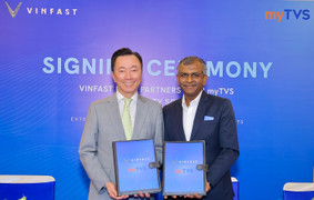VinFast ký hợp tác với myTVS phát triển mạng lưới dịch vụ hậu mãi tại Ấn Độ