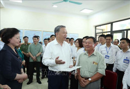 Tổng Bí thư Tô Lâm kiểm tra hoạt động của chính quyền địa phương 2 cấp ở Hà Nội