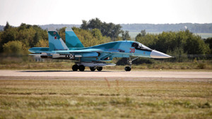 Tiêm kích bom Su-34 của Nga rơi khi bay huấn luyện