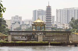 Thiết kế độc lạ của đập tràn giữ nước đầu tiên trên sông Tô Lịch