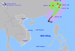 Bão số 2 Danas mạnh thêm, giật cấp 15 ở Biển Đông và dự báo thời tiết ngày 7/7