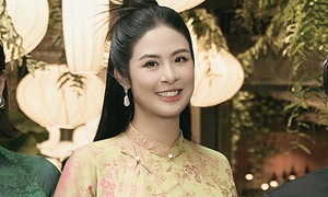 Hoa hậu Ngọc Hân rạng rỡ ở tháng thứ 7 thai kỳ, nhan sắc mẹ bầu gây sốt