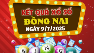 Kết quả xổ số Đồng Nai hôm nay 9/7/2025 - XSDN 9/7