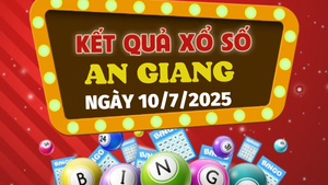 Kết quả xổ số An Giang hôm nay 10/7/2025 - XSAG 10/7