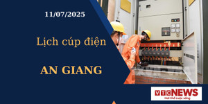 Lịch cúp điện hôm nay ngày 11/07/2025 tại An Giang