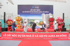 Dự án PG Aura An Đồng cất nóc, dự kiến bàn giao nhà quý I/2026