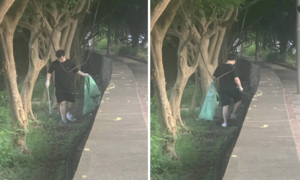 Dân mạng 'truy lùng' chàng trai trẻ âm thầm dọn rác ở Vũng Tàu, TP.HCM