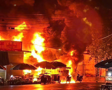 Cửa hàng xăng dầu ở Bắc Ninh bốc cháy trong lúc tiếp nhiên liệu