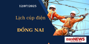 Lịch cúp điện hôm nay ngày 12/07/2025 tại Đồng Nai