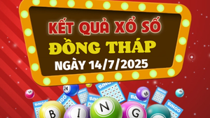 Kết quả xổ số Đồng Tháp hôm nay 14/7/2025 - XSDT 14/7