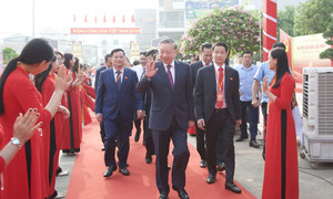 Tổng Bí thư Tô Lâm dự, chỉ đạo Đại hội Đảng bộ xã Nghĩa Trụ, tỉnh Hưng Yên