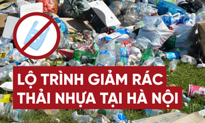 Infographic: Lộ trình cụ thể 6 năm Hà Nội 'chia tay' với rác thải nhựa