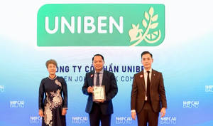 Uniben được vinh danh tại Top 50 Doanh nghiệp Phát triển bền vững 2025