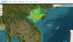 Mách bạn 2 công cụ theo dõi bão Wipha theo thời gian thực