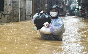 Tâm bão áp sát bờ biển Hưng Yên - Ninh Bình, miền Bắc mưa lớn đến cuối tuần