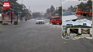 Bão số 3 Wipha gây mưa lớn ở Thanh Hóa, phố biến thành sông