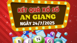 Kết quả xổ số An Giang hôm nay 24/7/2025 - XSAG 24/7