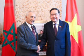 Chủ tịch Quốc hội Trần Thanh Mẫn tiếp Chủ tịch Hội hữu nghị Marocco-Việt Nam