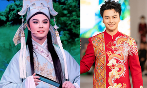 'Thần đồng cải lương' cao 1m8 gây bất ngờ khi làm người mẫu